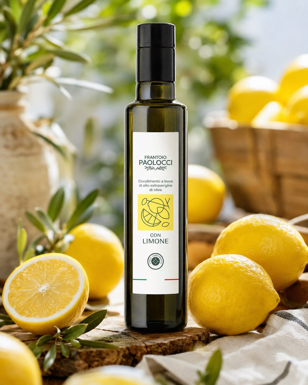 Condimento a base di olio EVO con limone
